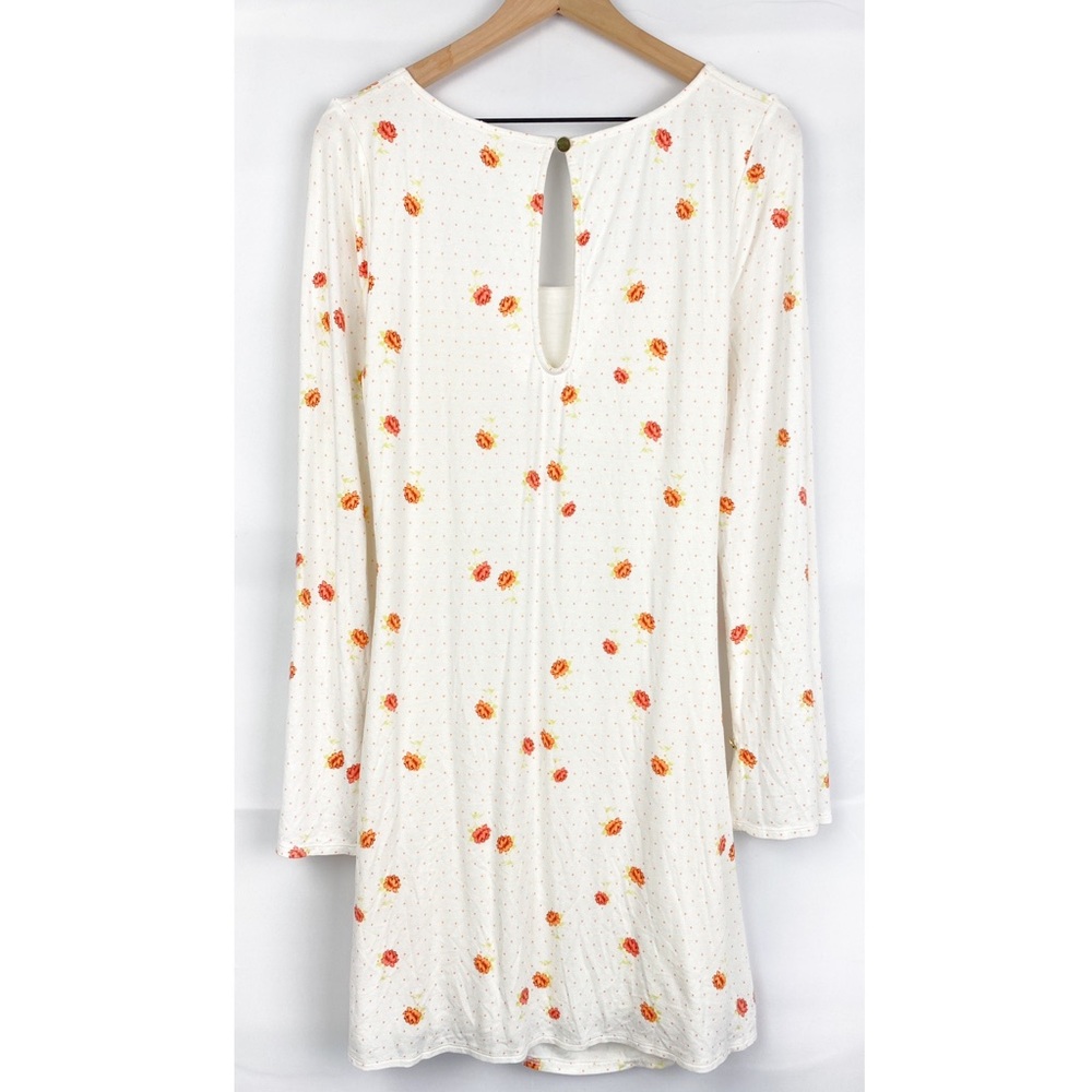 NWOT Free People Celia Polka Dot Feminine Mini Dress, Ivory - Size L - Picture 7 of 9